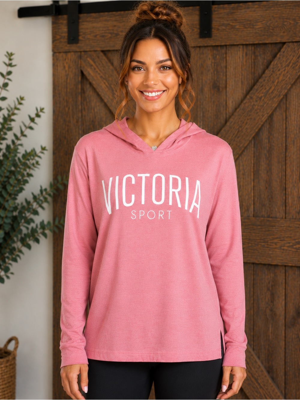 Victoria’s Secret VSX Victoria Sport Pink Lightweight Hoodie Pullover Small